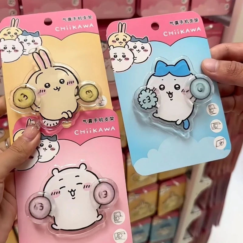 Cartoon Cute Chiikawa Folding Expandable Mobile Phone Grip Holder Socket Pocket Support for Expanding Stand