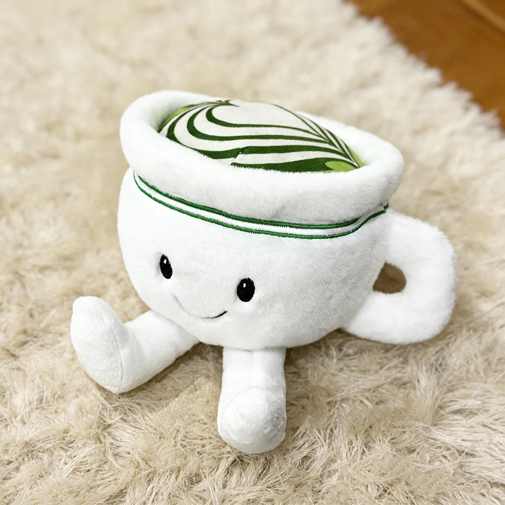 New 12cm Matcha Plush Toys Cute Soft Stuffed Cartoon Pillow Anime Dolls For Kid Birthday Christmas Gift