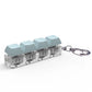 Keyboard Fidget Keychain 4 Keys Finger Keyboard Decompression Toys Press Button Keycap Fidget Stress Relief Keyboard Clicker Toy
