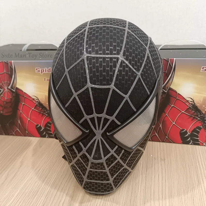 Hottoys Marvel 1:1 Tobey Mask 3D Cosplay Mask Faceshell Mascara Detachable Lenses Costumes Helmet Halloween Gift Ornament Toy