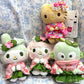 Cartoon matcha My Sweet Piano Melody Hangyodon plush toy keychain kawaii Black Kimono Hello Kitty Soft Plushie Doll  bag charm