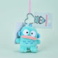 Kawaii Sanrios Gudetama Sam Gudetama Ahiru no Pekkle Plush Doll Keychain Hangyodon keyring My Melody Stuffed Backpack Pendant