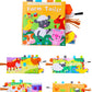 New 3D Visual Tail Cloth Book Baby Tear Resistant Biteable Cognitive Tool Interactive Parent-Child Fun Toddlers Enlighten Toys