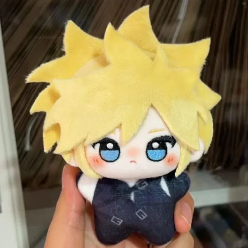 Final Fantasy VII Cloud Strife Cosplay Anime Plush 10CM Stuffed Body Plushie Cartoon Pendant Knapsack Ornament Birthday Gifts