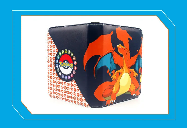 Squirtle Bulbasaur Card Binder Anime Photo Album Collect Loose Leaf Pu Zipper Figure Card Holder Storage Bag Toy Peripheral Gift