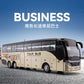 1:30 Realic Alloy Luxury Bus Simulation Tourist Bus Original Car Paint Model Car Sound and Light Durable Boys' Gift