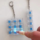 Keyboard Fidget Toys LED Crystal Keycap Keychain Stress Relief Fingertip Gadget Decompression Toys Clicker Fidget Toy