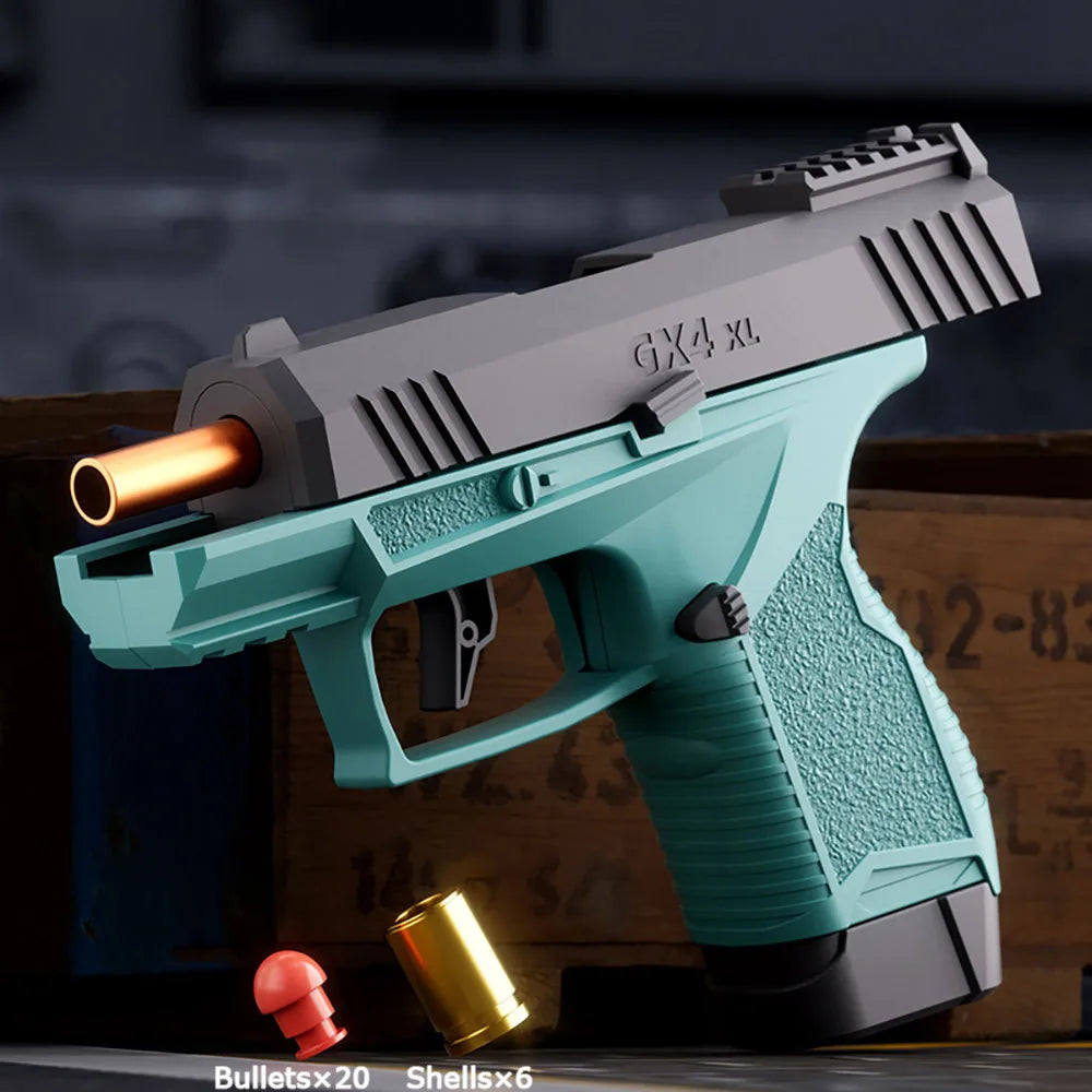 Fidget Toy Gun GX4 Shell Ejecting Gun Toys Pistol For Boys Safe Toys For Kids Children Birthday Gift