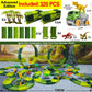 Magic Climbing Track Train Dinosaur World Road Race Flexible Track Car for Boys And Girls Aged 3-6 Birthday Gift