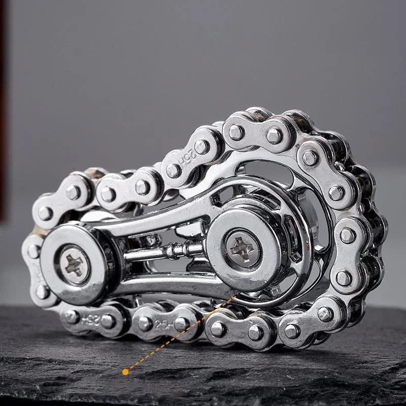Chain Tooth Mechanical Flywheel Fidget Spinner Antistress Anxiety Metal Bike Chains Spinner EDC Toys for Children Adult Hand Toy