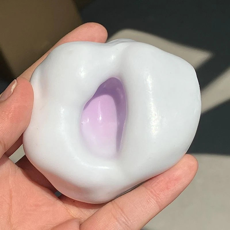 Shapeable Vacuum Squishies Sand Ball Stress Ball Noisy Ball Desktop Soothing Toy Squeezing Ball Grape Crunchy Squishy Gifts New