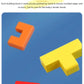 1 Set Wooden Blocks Puzzle Brain Teasers Toy Tangram Jigsaw Intelligence Colorful 3D Russian Blocks Montessori Educational