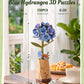 Rolife Wooden Flower 3D Puzzle - Blue Hydrangea/Lotus DIY Artificial Flower Model Building Craft Kit for Home Decor Holiday Gift for Lovers Girls(TW141/151)