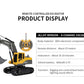 ZWN 2.4G Remote Control Excavator Dump Truck RC Model Car Toy Professional Alloy Plastic Simulation Construction Vehicle for Kid