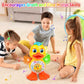 Electric Dancing Duck Toy Musical Walking Swing Duck with Flashing Lights Interactive Early Educational Toys for Kids Boys Girls