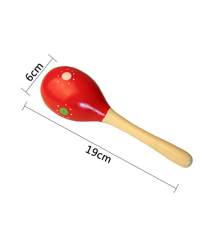 Large KTV Toy Wooden Colorful Musical Instrument Rattle Shaker Sand Hammer Bell Adult Gatherings Toys