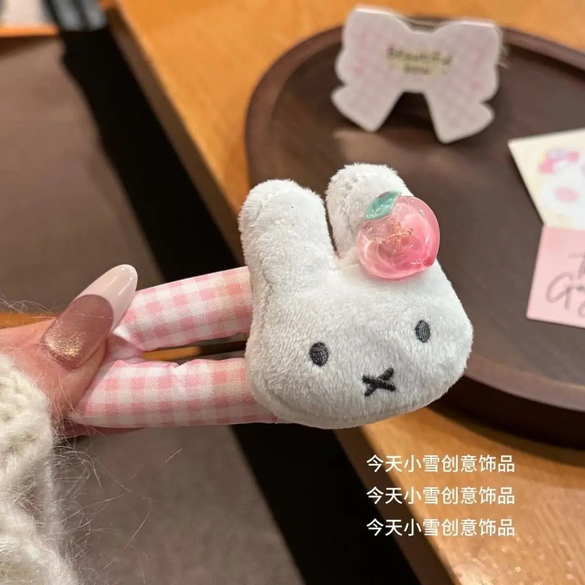 4pcs Kawaii Miffy Rabbit BB Clip Cute Cartoon Girli Hair Side Clip Student Daily School Wear Hair Styling Accessory Gift Toys