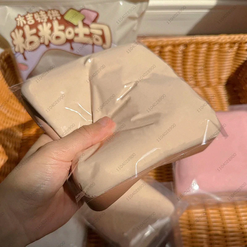 Sticky Toast Squishy Slow Rising Marshmallow Toast Mint Chocolate Bread Soft Tender Bread Squeeze Toy Stress Release Hand Relax