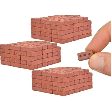 50-150pcs 1:16 Real Mini Bricks Model, Miniature Figurine Landscaping Accessories, DIY Fake Bricks Toy For Fairy Garden Building