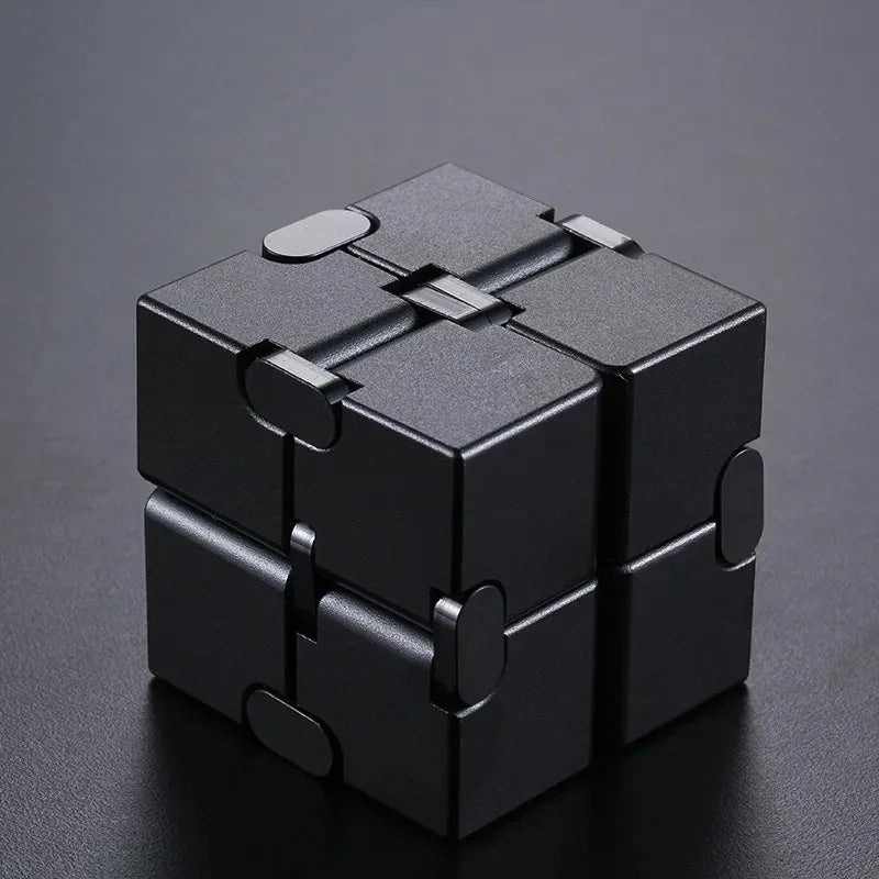 /Metal Infinity Fidget Cube for Stress and Anxiety Relief/ADHD, Fidget Finger Toys Durable Sensory Gift for Adults Teens