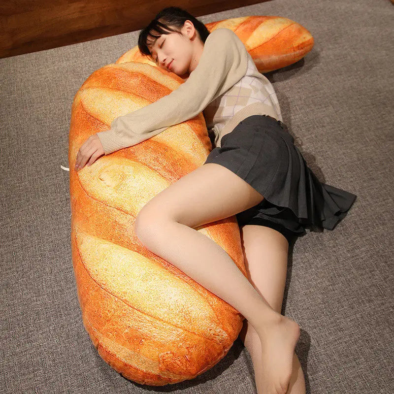 1pc 20~100cm French Bread Plush Pillow Stuffed Printing Images Food Plushie Peluche Party Prop Decor Sleeping Companion Man Gift