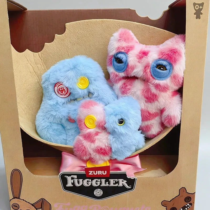 Genuine Fuggler Bouquets Series Set Funny Ugly Monster Doll Cute Plush Collectors Toy Girl's Birthday Surprise Mother's Day Gift