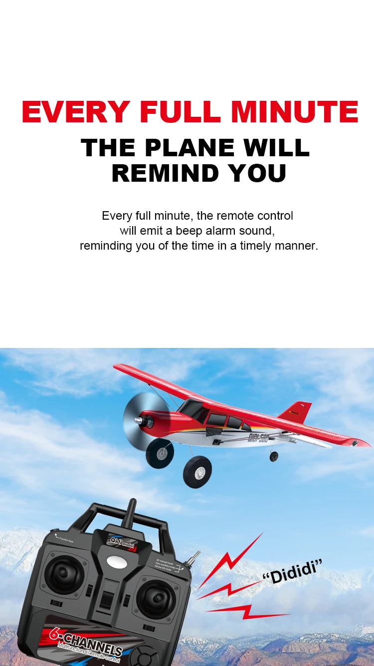 M7 Moore Off-road Aircraft Qidi560 RC Plane EPP 4CH Remote Control Brushless Airplane with LED Light Model Toys for Children