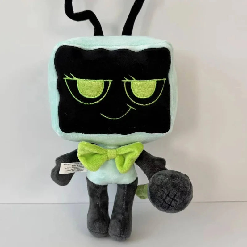 30cm D-Dandy'S W-World Vee Magnetic Plush Toy Cute TV Head Dolls Soft Stuffed Game Character Doll Home Decor Collectible Gifts