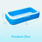 JOYFY 120" x 72" x 22" Full-Sized Inflatable Swimming Pool Summer Family Pool for Summer Water Party Backyard Garden Lawn