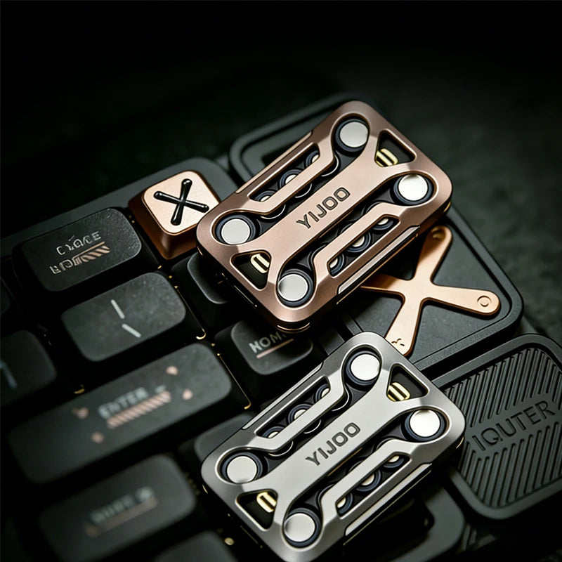 EDC Fidget Slider Metal Magnetic Push Toy Stress Relief for Adults ADHD Anxiety Office Desk Gadget Gift Fidget Spinner