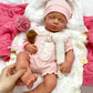 20inch Can Open Mouth Loulou Silicone Reborn Doll Realistic Full Body Fine Details Premium Model for Educational Training and Display
