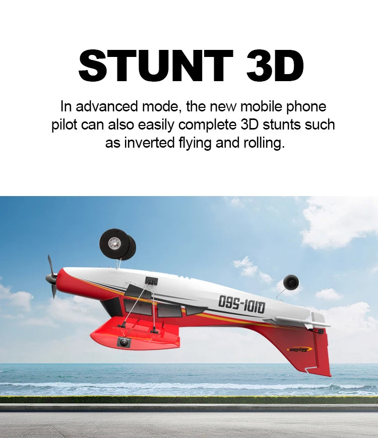 M7 Moore Off-road Aircraft Qidi560 RC Plane EPP 4CH Remote Control Brushless Airplane with LED Light Model Toys for Children