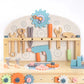 ROBUD Wooden Toy Workbench Tool Bench Set for Kids with Electric Drill Pretend Play STEM Learning Gift for Boys Girls Age 3+