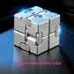 Alloy&Plastic Infinity Cube Fidget Toy Ultra-Durable Sensory Stress Reliever for Adults & Kids Anxiety Relief Gift