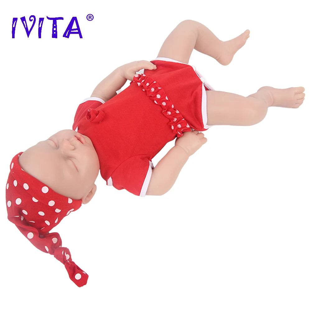 IVITA WG1553 20.86inch 100% Silicone Reborn Baby Doll Soft Dolls Unpainted Girl Realistic Baby with Clothes for Children Toys