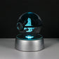 Pokemon 3D Crystal Ball Pikachu Gengar Eevee Mewtwo Anime Game Pokeball Led Night Light Base Kids Birthday Gift Home Decoration