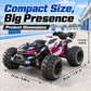 ZNLYRION 4WD Brushless RC Off-Road Monster Truck 2.4GHz 3-Speed Adjustable Remote Control Car with LED Headlights, All Terrain Big Tire Hobby RC Vehicle 2 Rechargeable Batteries RTR Toy for Adults Teens