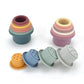 Baby Silicone Stacking Cups – Montessori Hourglass Tower Toy
