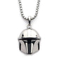 "Star Wars" Mandalorian Helmet Necklace Highly Attractive and Versatile Holiday Gift Fashion Accessory
