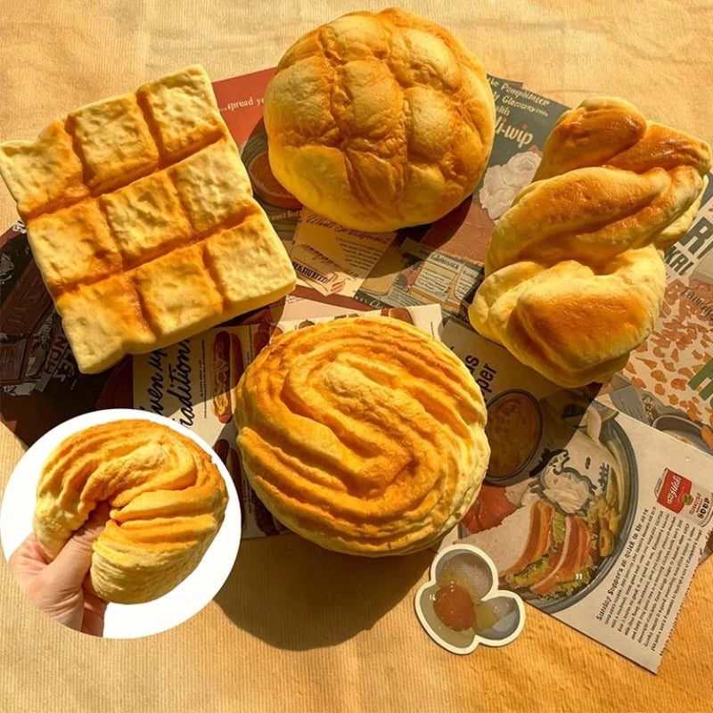 Super Squishy Pull-apart Bread Fidgets Toys Soft Bread Venting Squeeze Toy Relieve Anxiety Anti Stress Toy for Adults Gifts