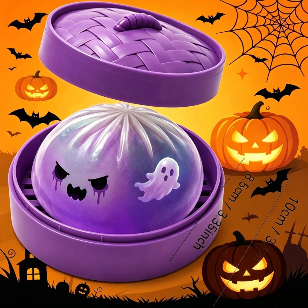 Halloween Theme Ghost Dumpling Soft Sticky Slow Rebound Daily Anxiety Relief Home Decoration Gifts