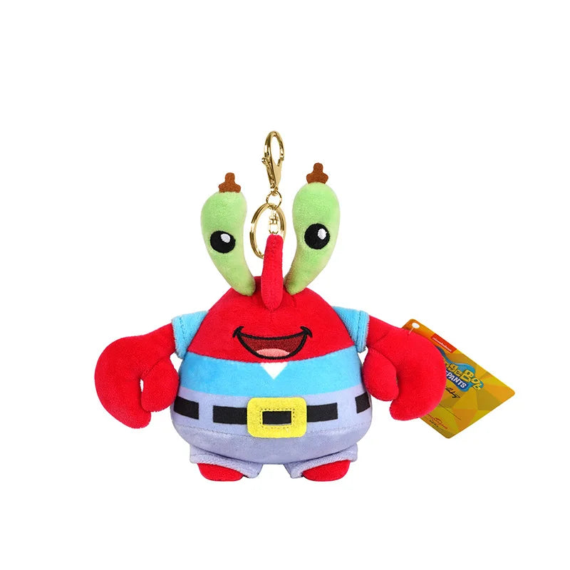 Anime Spongebob Squarepants Patrick Star Squidward Eugene H. Krabs Gary Kawaii Stuffed Plush Toys keychain Birthday Gift For Kid