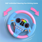 Children's Steering Wheel Toy, Simulated Co-Pilot 360-Degree Rotating Music Steering Wheel, Educational Enlightenment Toy