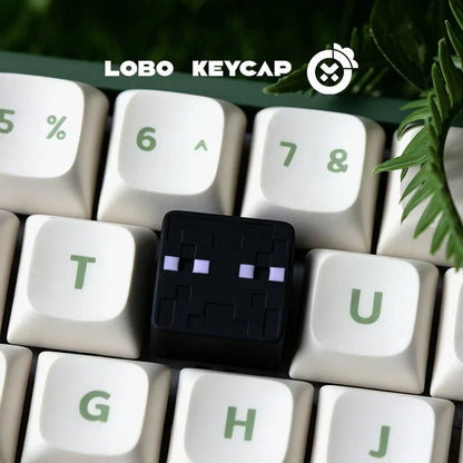 Square Shape My World Series Pixel Style Personalized Mechanical Keyboard Diy Decoration Keycap Game Periphery Custom Edition