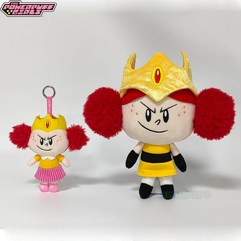 New 25cm Soft and Cuddly Stuffed Dolls of The Powerpuff Girls Movie Villains Princess Morbucks and Mojo Jojo