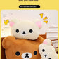Cute Rilakkuma Big Head Plush Pillow Large Size Soft Stuffed Toy Cushion Bedroom Sofa Decor Unisex Birthday Gift For Adult
