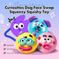 New Smushers Squishy Pinch Pressure Ball DIY Emoticons Dog Face Slow Rebound Squeeze Squishy Soft Decompression Adult Fun Gifts