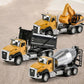 1:50 Alloy Truck Model Engineering Vehicle Excavator Bulldozer Head Dumper Truck Crane Tanker Toys For Children's Gifts
