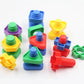 5 Set Screw Building Blocks Nut Shape Match Puzzle Toys For Gift Shape Color Recognize Educational Toys