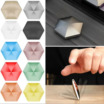 Hexagonal Square Fun Desktop Flip Toy - Fingertip Gyro Pocket Stress Relieving Artifact For Children And Adults